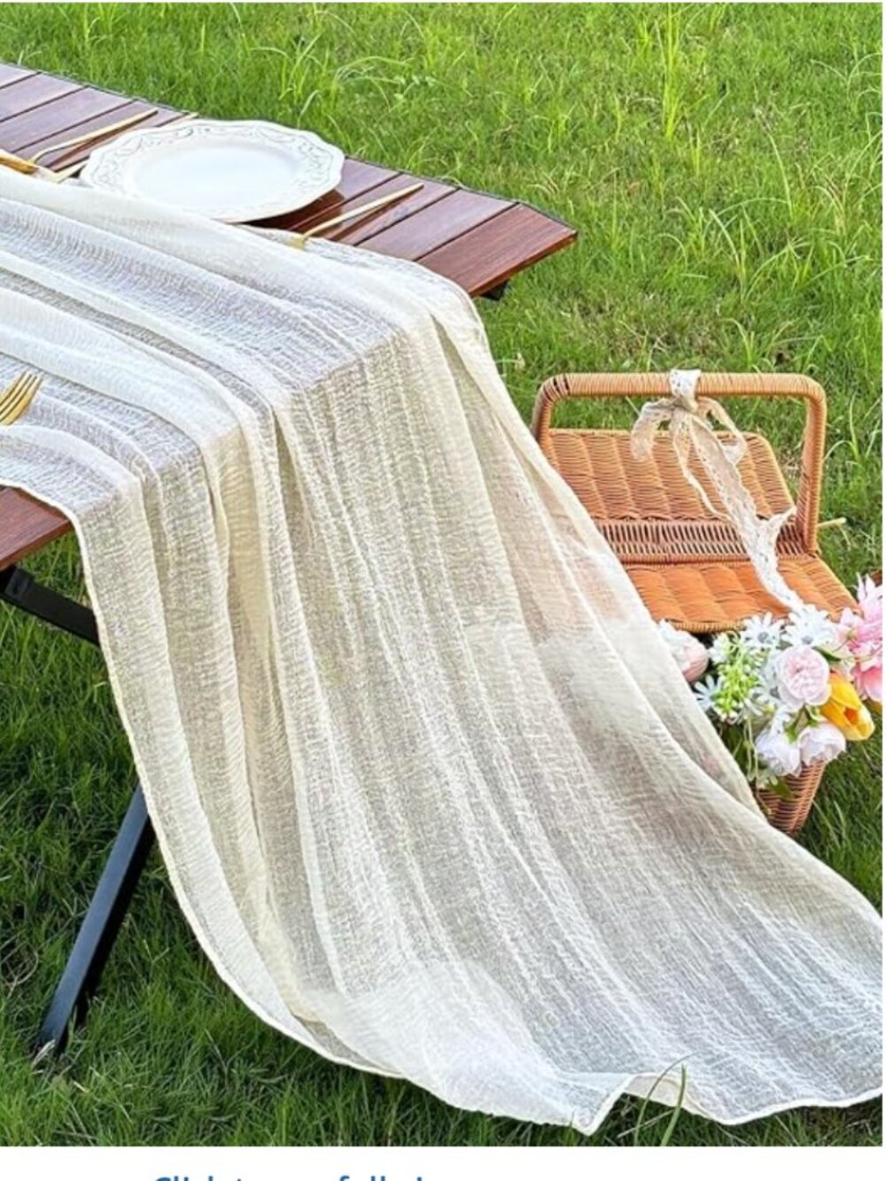 8 pack ivory cheesecloth table runners